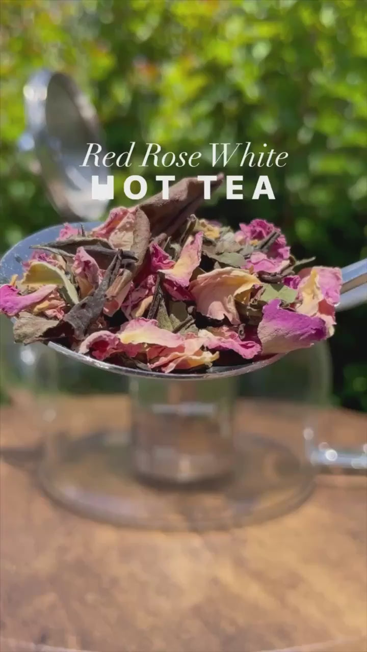 Red Rose White • Specialty Loose Leaf Tea • English Tealeaves